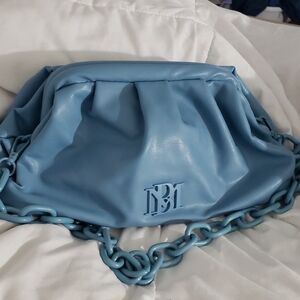 Badgley Mischka Sky Blue Chain Clutch